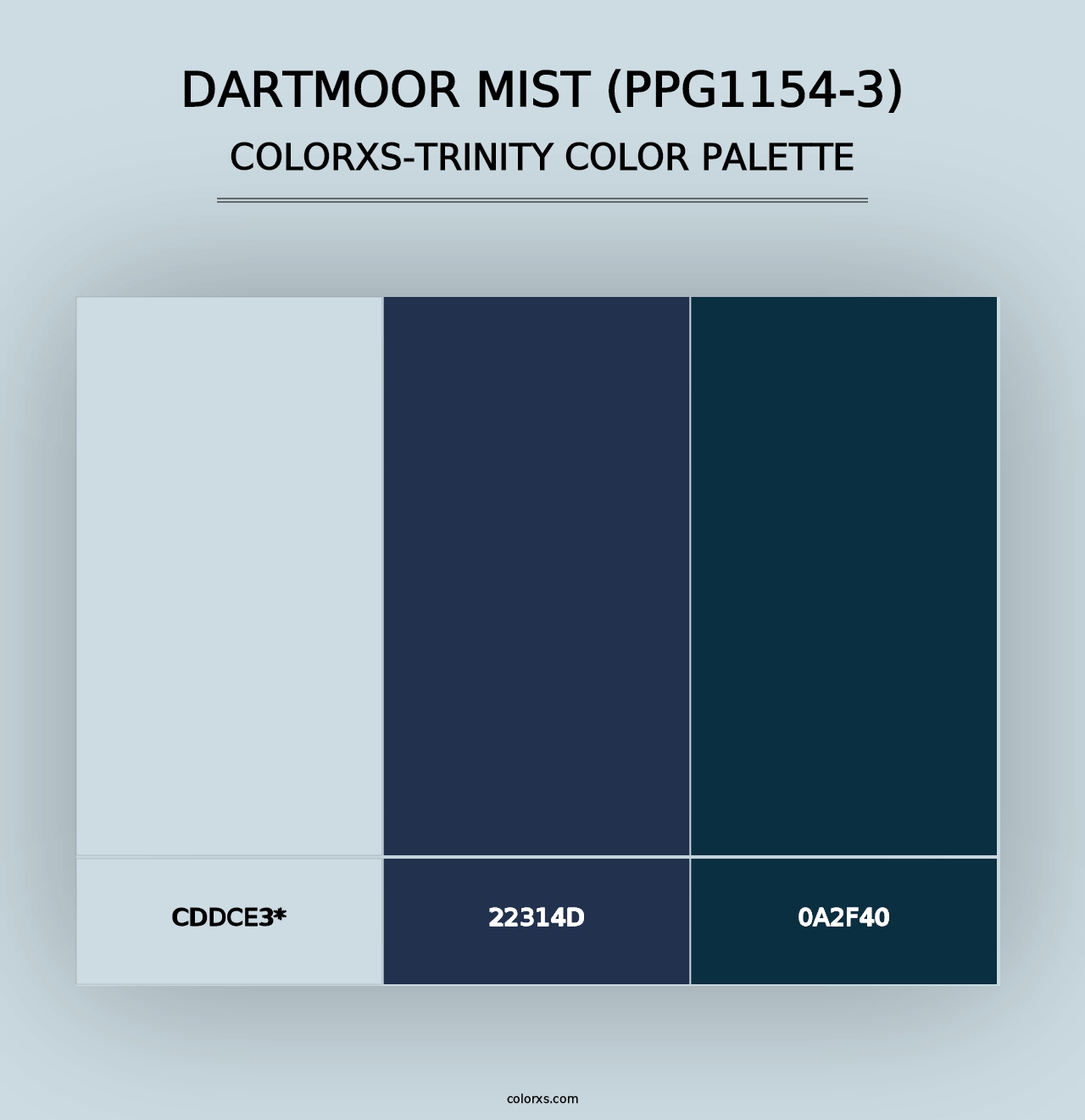 Dartmoor Mist (PPG1154-3) - Colorxs Trinity Palette