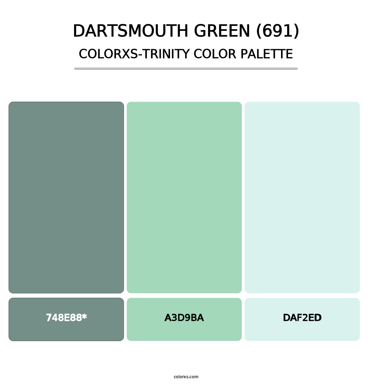 Dartsmouth Green (691) - Colorxs Trinity Palette