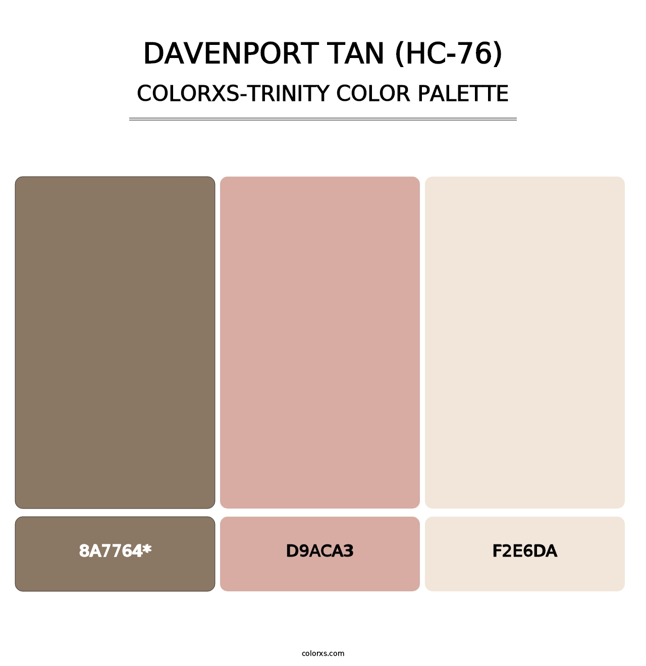 Davenport Tan (HC-76) - Colorxs Trinity Palette