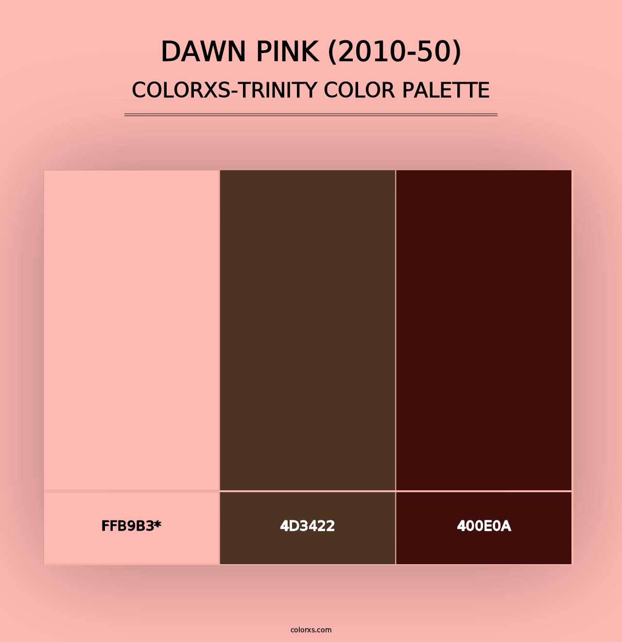 Dawn Pink (2010-50) - Colorxs Trinity Palette