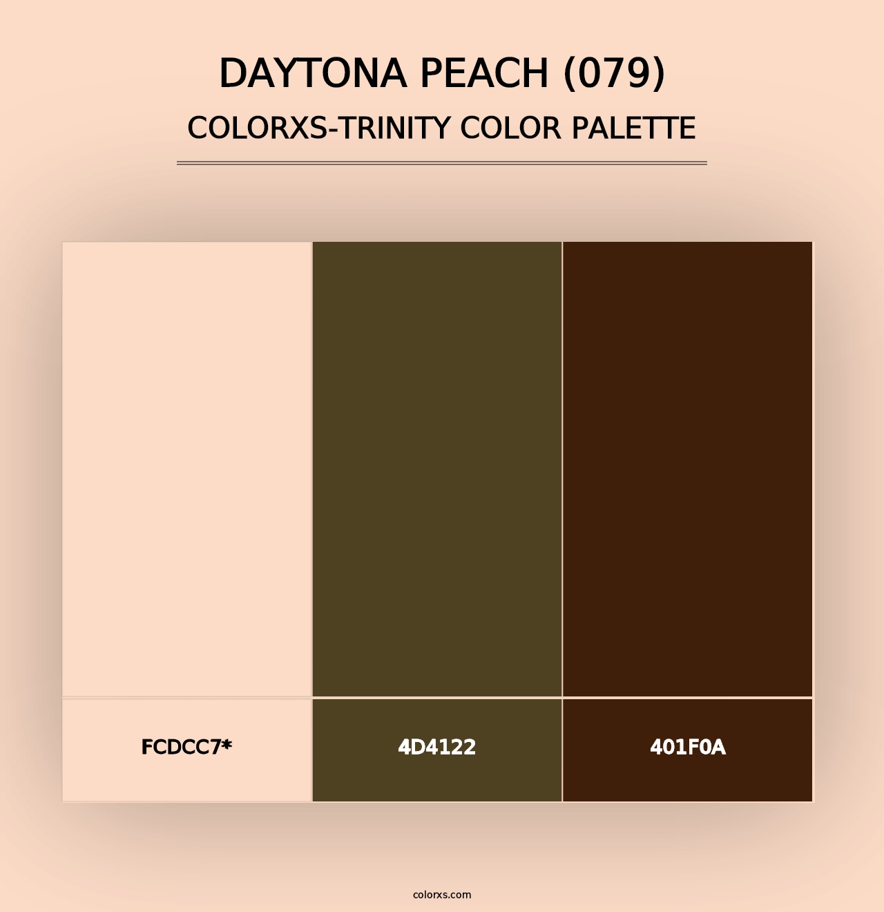 Daytona Peach (079) - Colorxs Trinity Palette