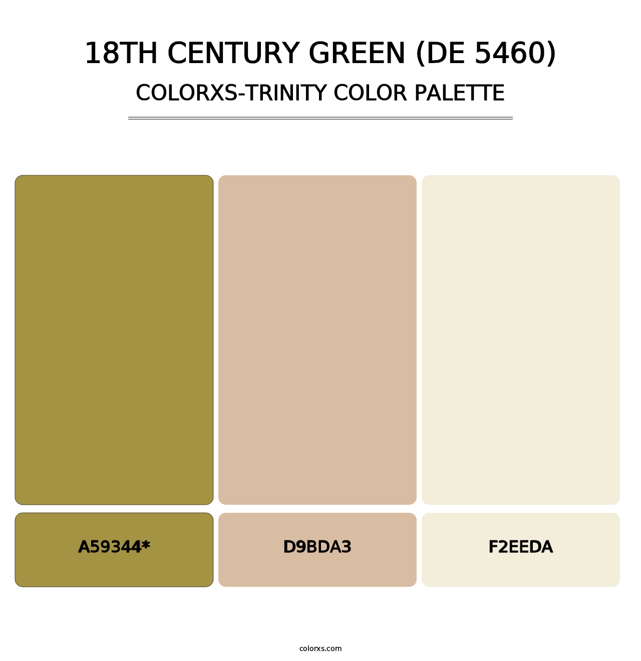 18th Century Green (DE 5460) - Colorxs Trinity Palette