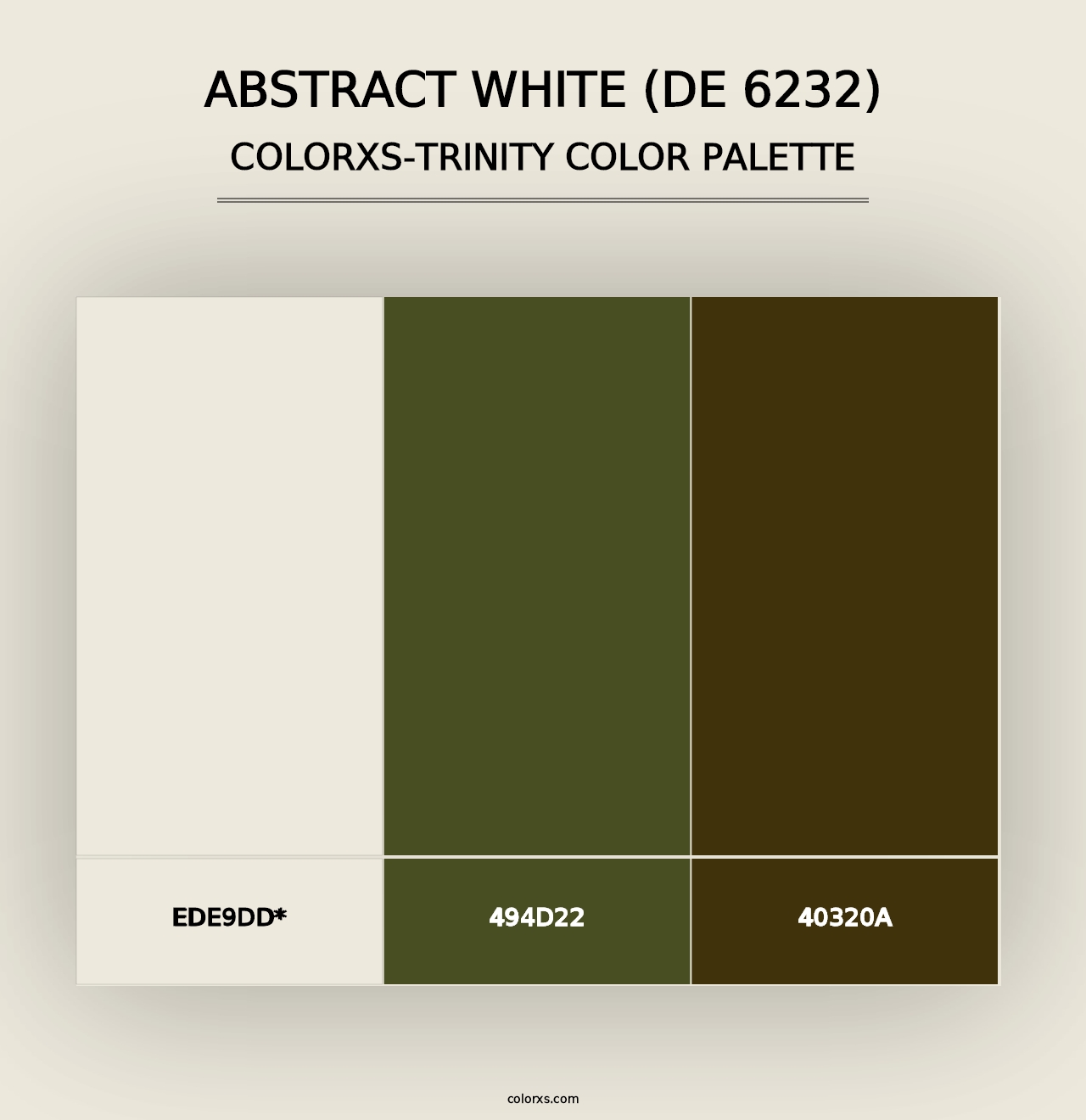 Abstract White (DE 6232) - Colorxs Trinity Palette