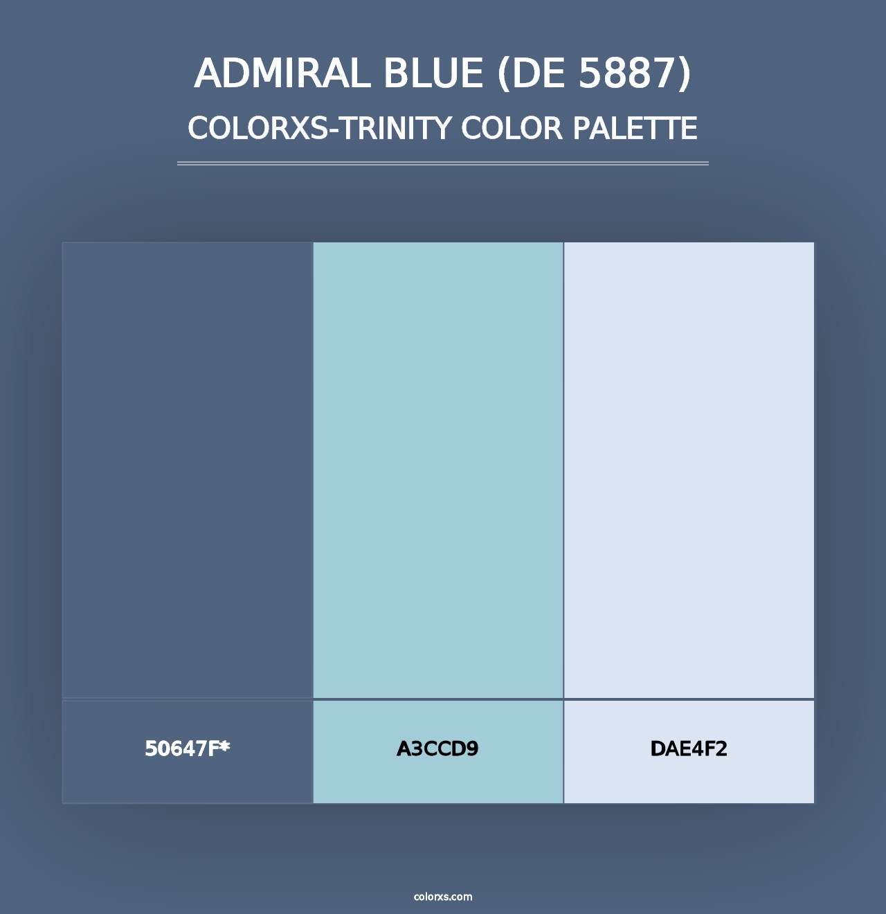 Admiral Blue (DE 5887) - Colorxs Trinity Palette