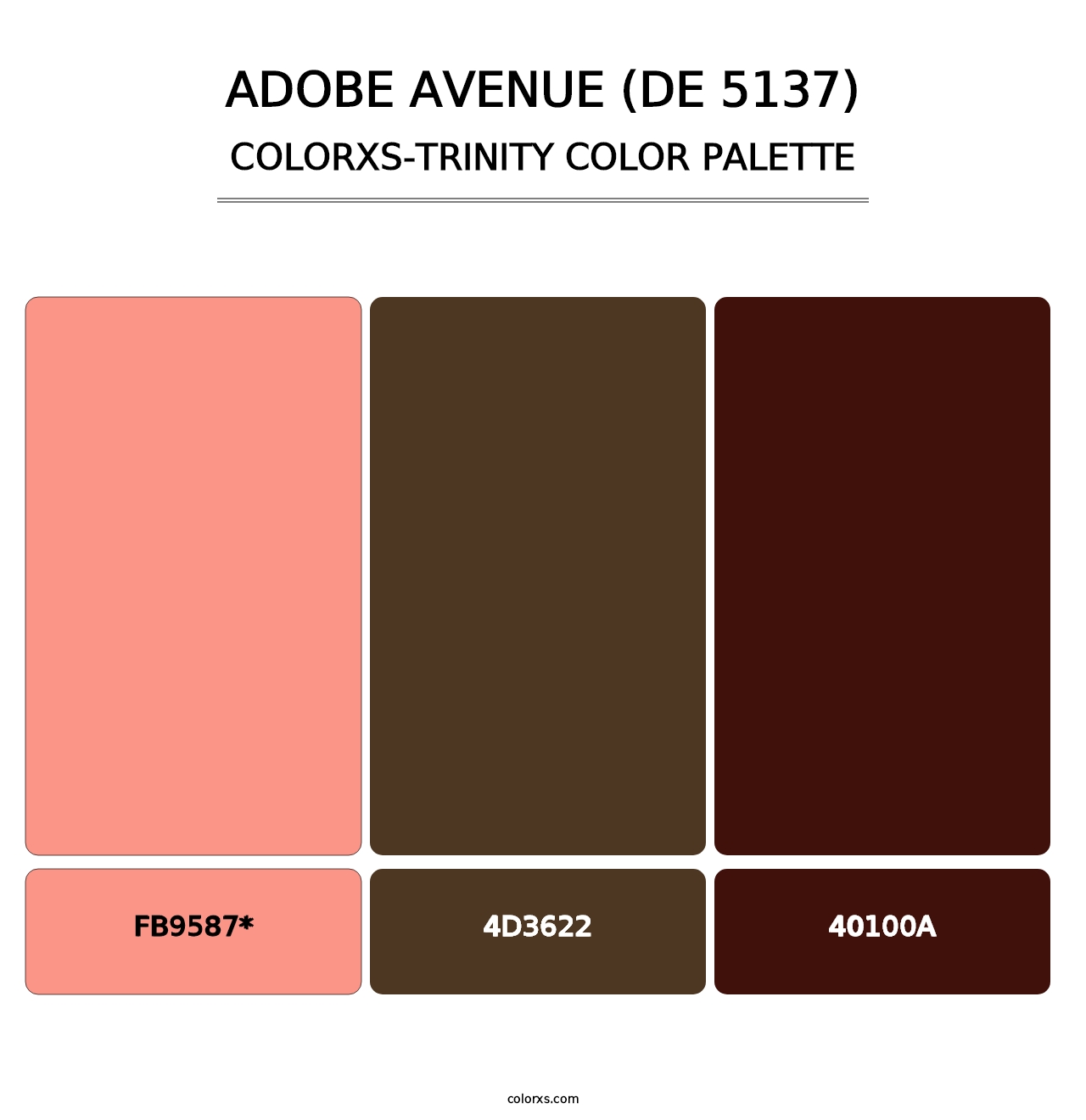 Adobe Avenue (DE 5137) - Colorxs Trinity Palette