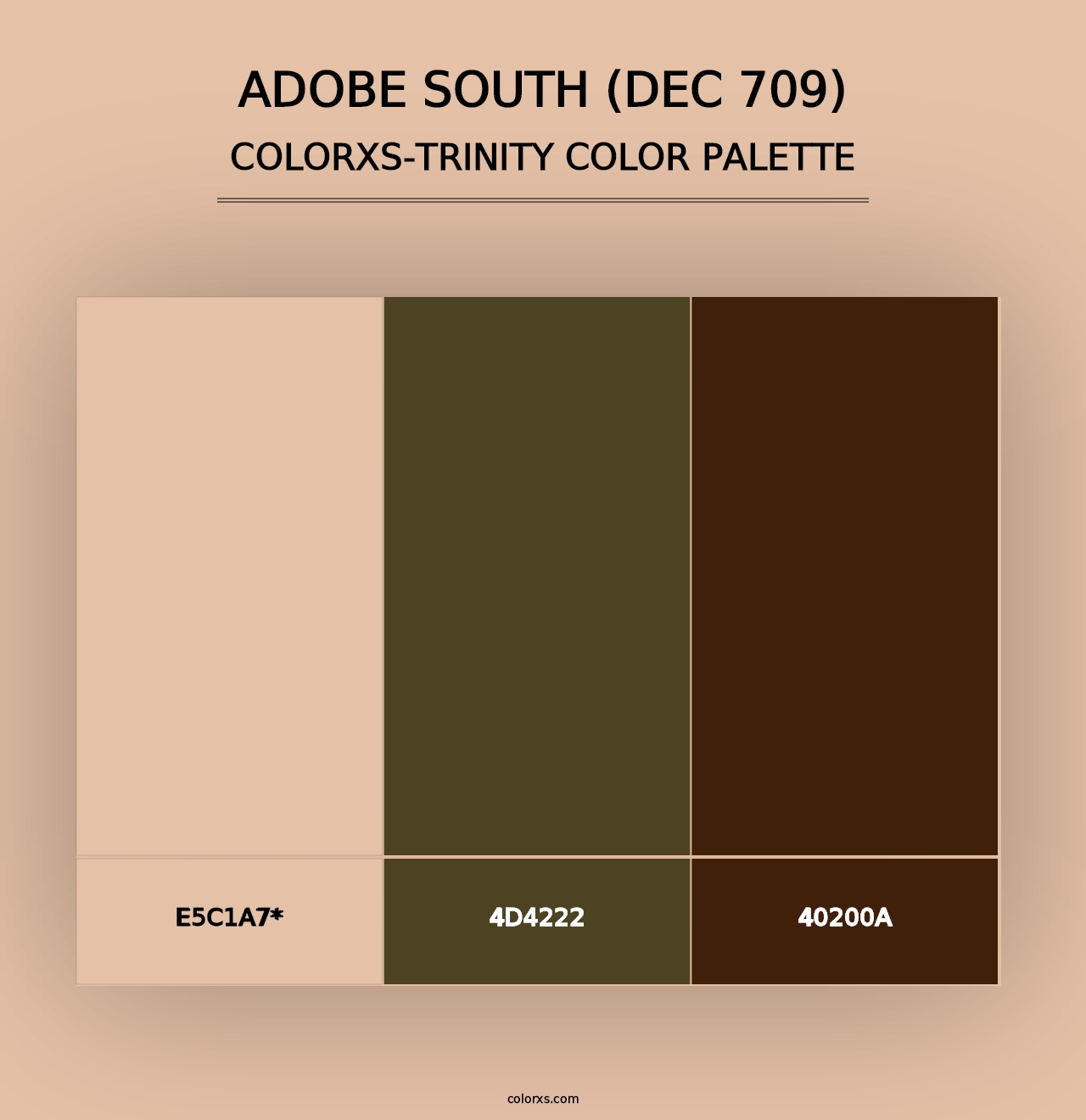 Adobe South (DEC 709) - Colorxs Trinity Palette