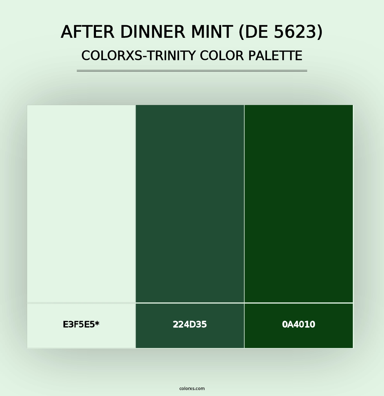 After Dinner Mint (DE 5623) - Colorxs Trinity Palette