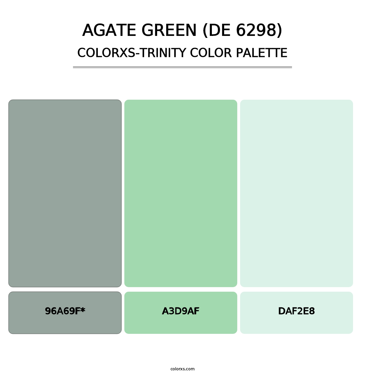 Agate Green (DE 6298) - Colorxs Trinity Palette