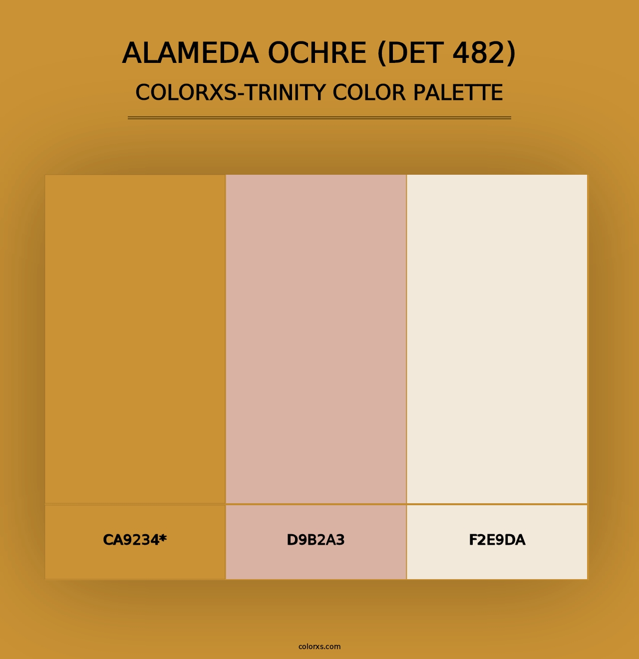 Alameda Ochre (DET 482) - Colorxs Trinity Palette