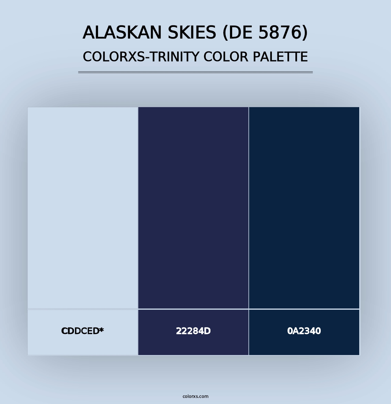 Alaskan Skies (DE 5876) - Colorxs Trinity Palette