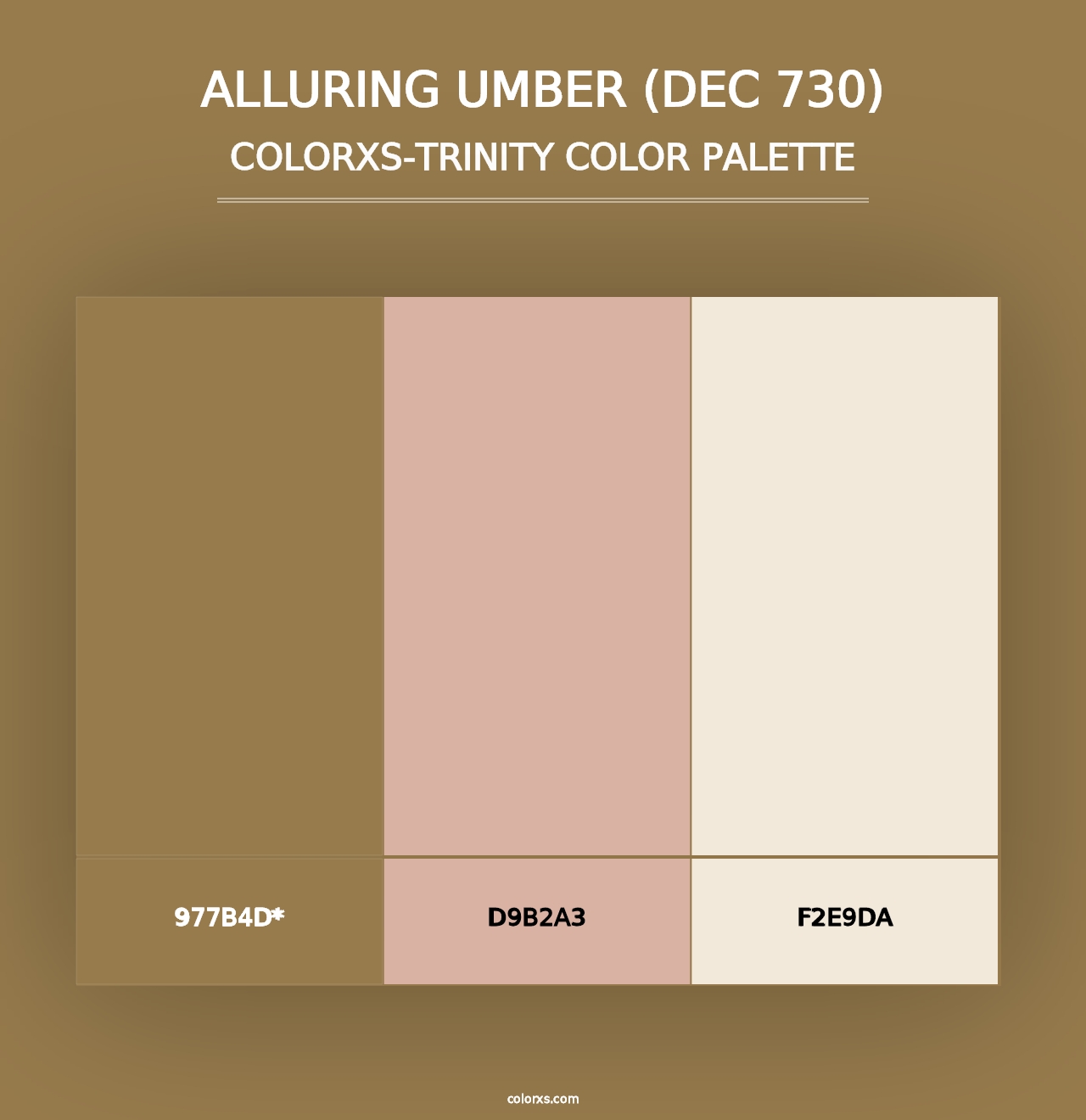 Alluring Umber (DEC 730) - Colorxs Trinity Palette