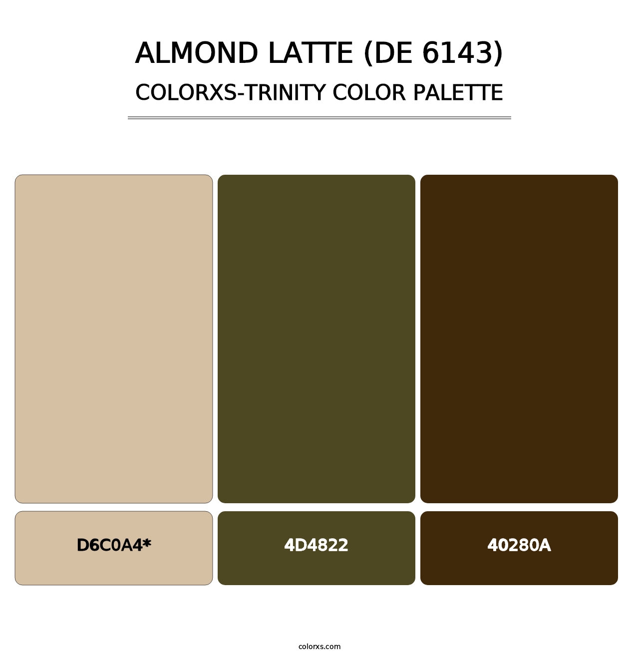 Almond Latte (DE 6143) - Colorxs Trinity Palette