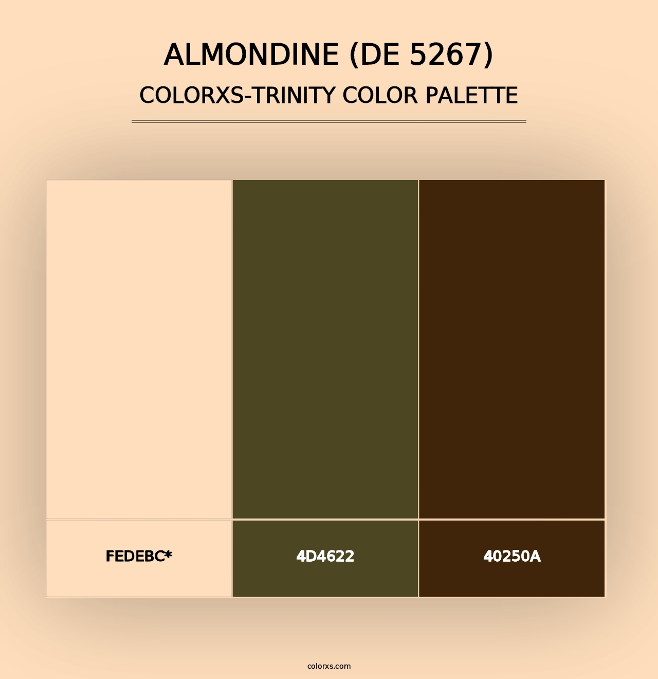 Almondine (DE 5267) - Colorxs Trinity Palette