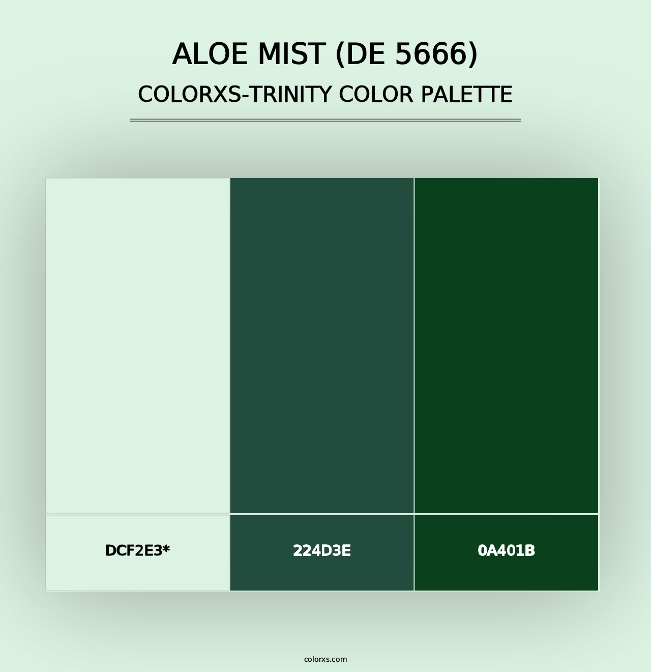 Aloe Mist (DE 5666) - Colorxs Trinity Palette