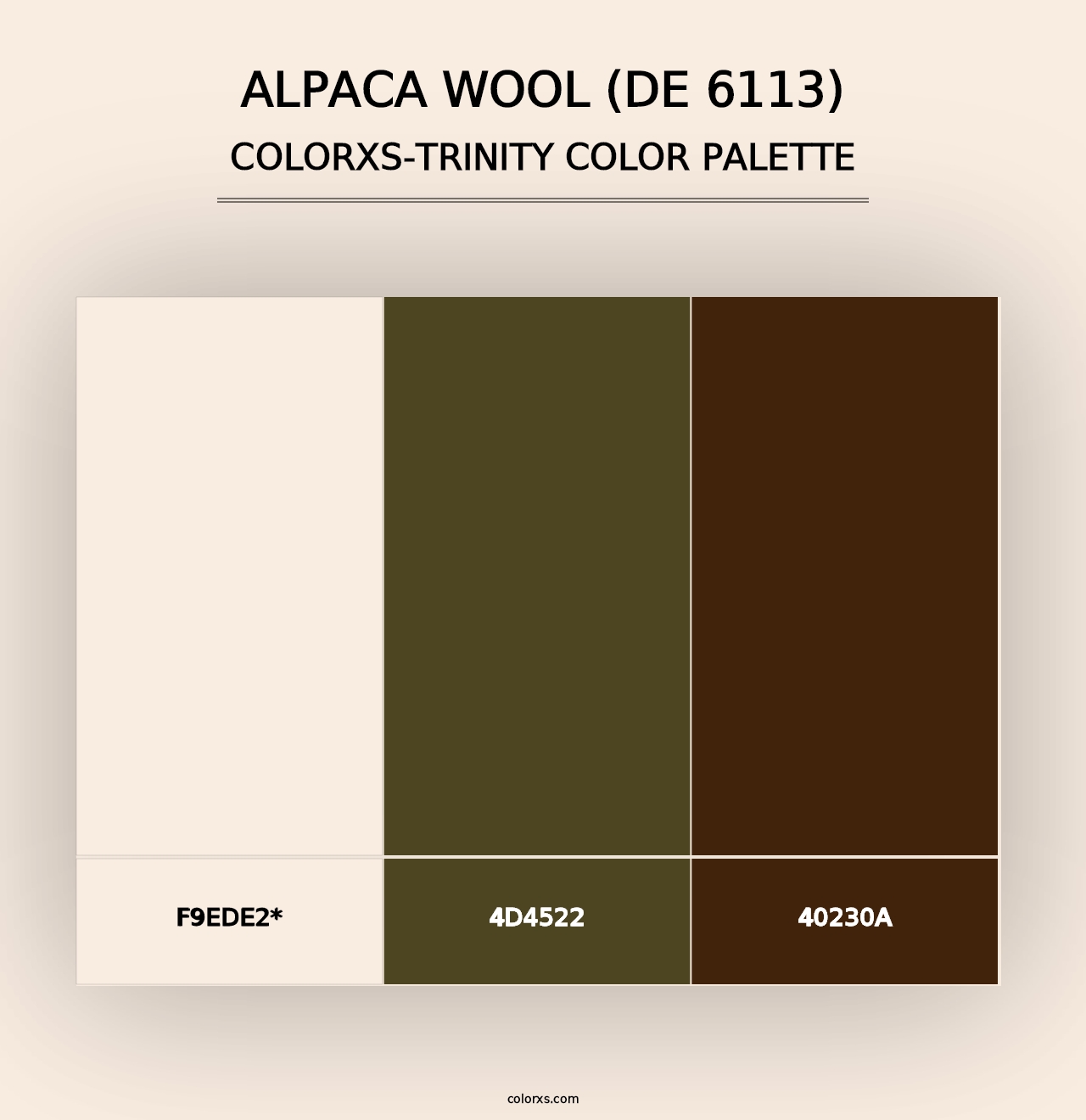 Alpaca Wool (DE 6113) - Colorxs Trinity Palette