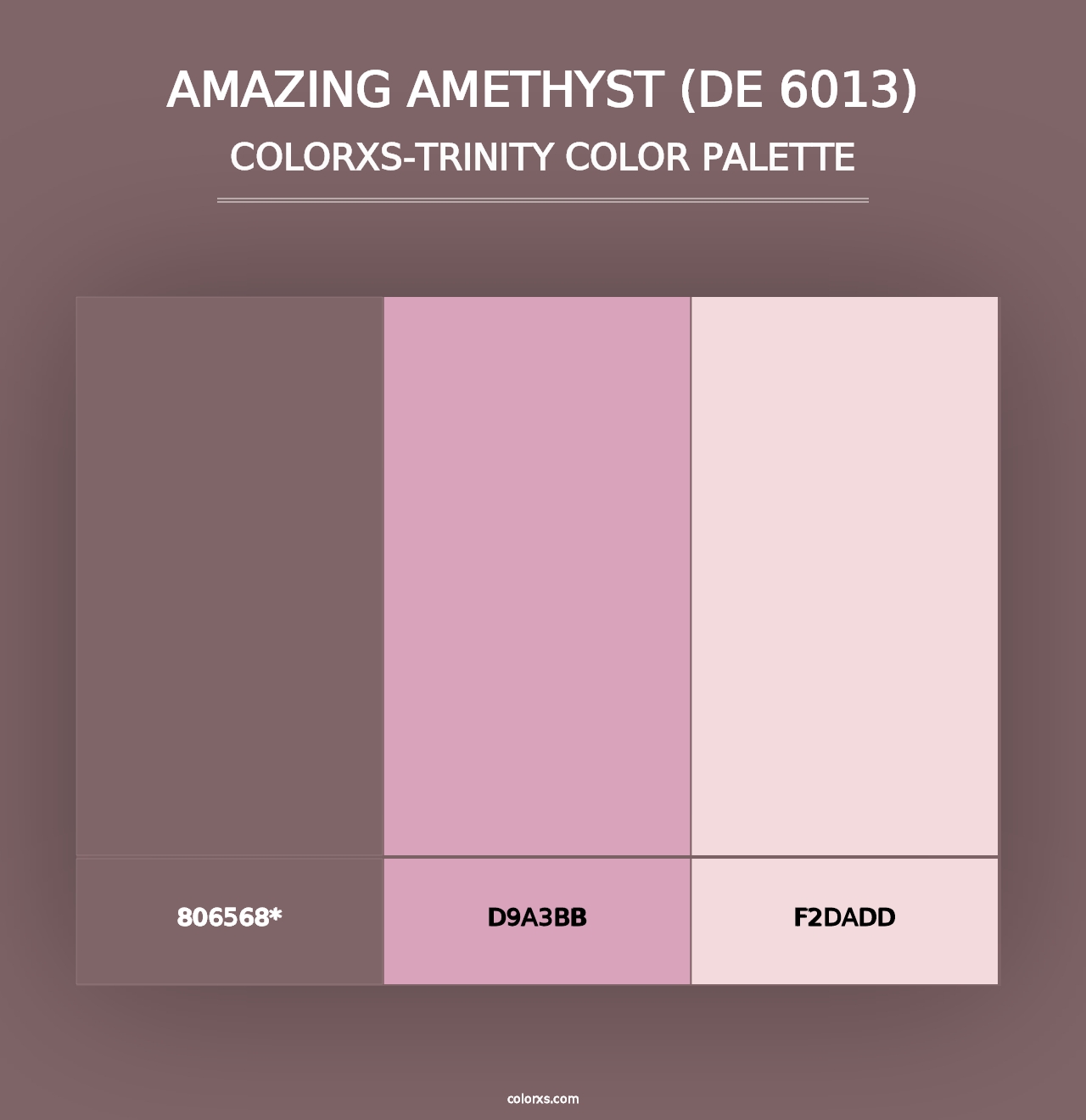 Amazing Amethyst (DE 6013) - Colorxs Trinity Palette