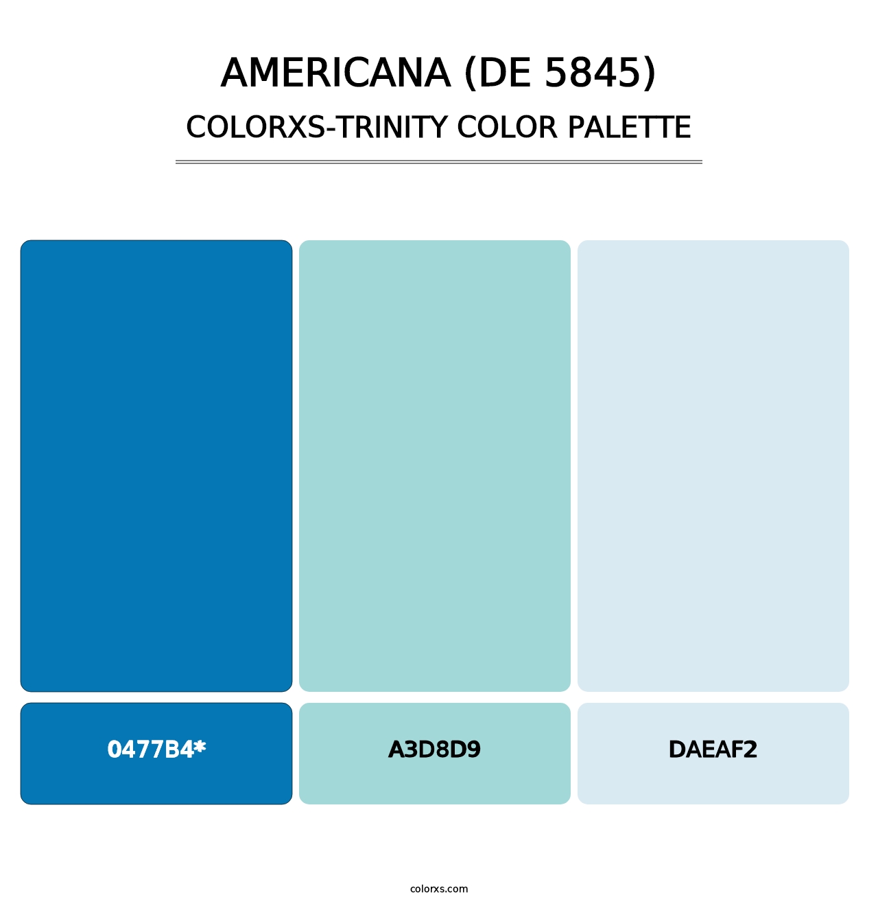 Americana (DE 5845) - Colorxs Trinity Palette