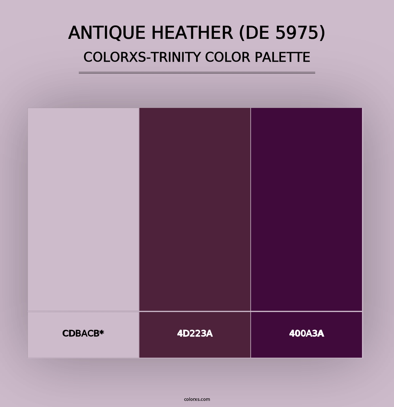 Antique Heather (DE 5975) - Colorxs Trinity Palette