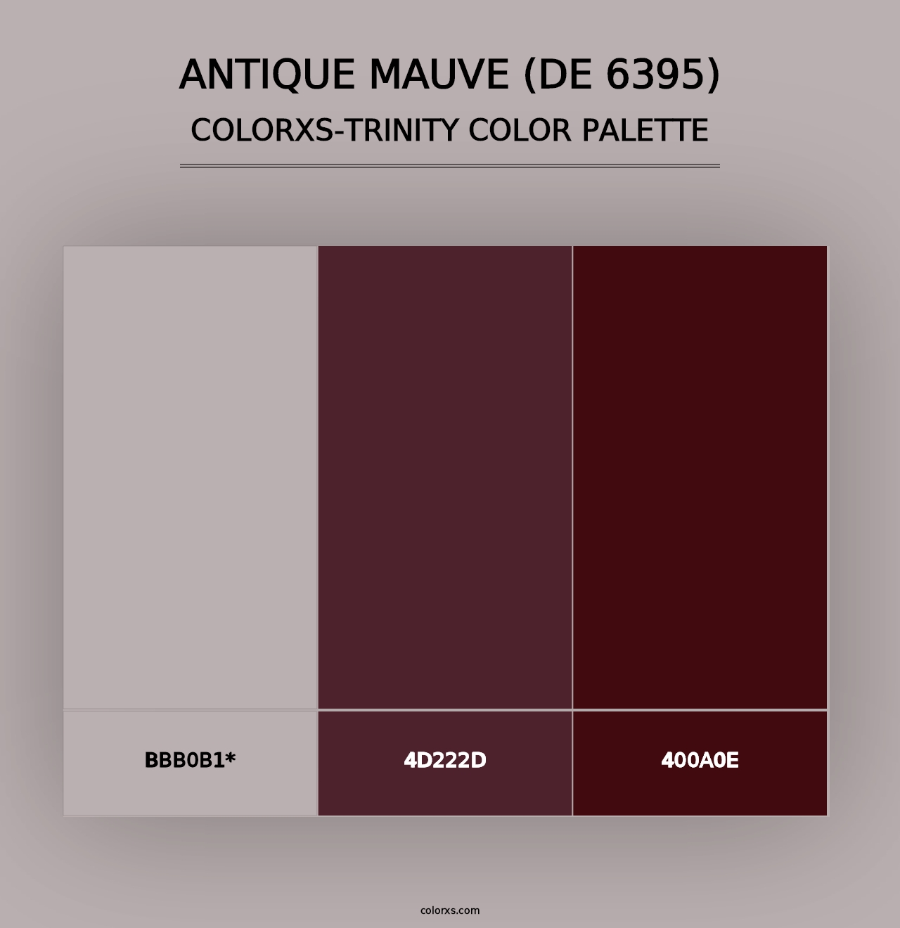 Antique Mauve (DE 6395) - Colorxs Trinity Palette