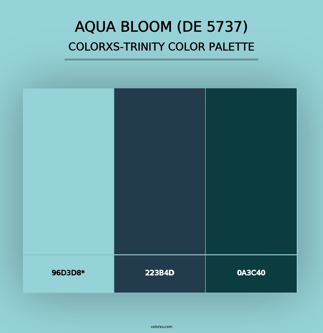 Aqua Bloom (DE 5737) - Colorxs Trinity Palette