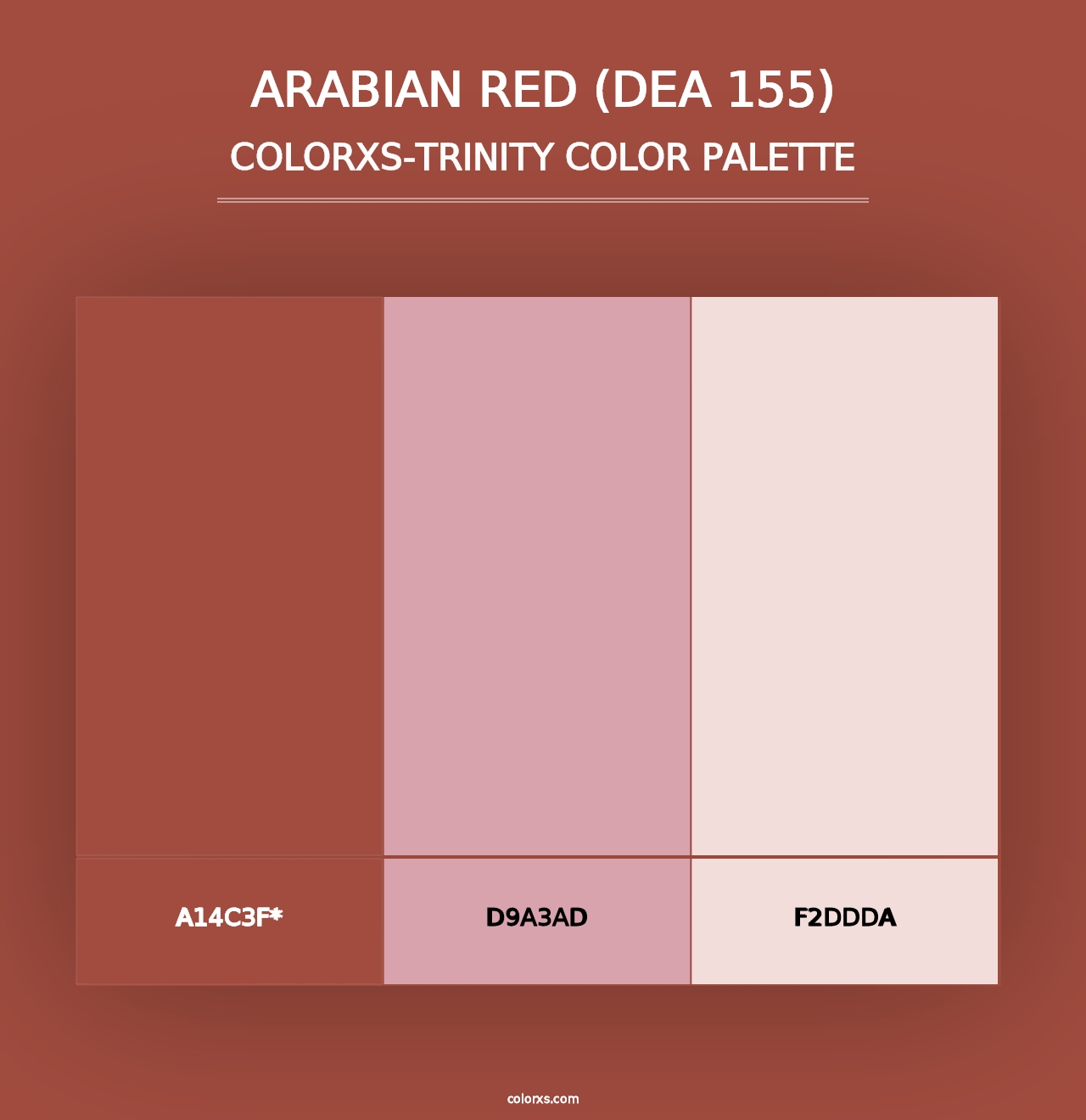 Arabian Red (DEA 155) - Colorxs Trinity Palette