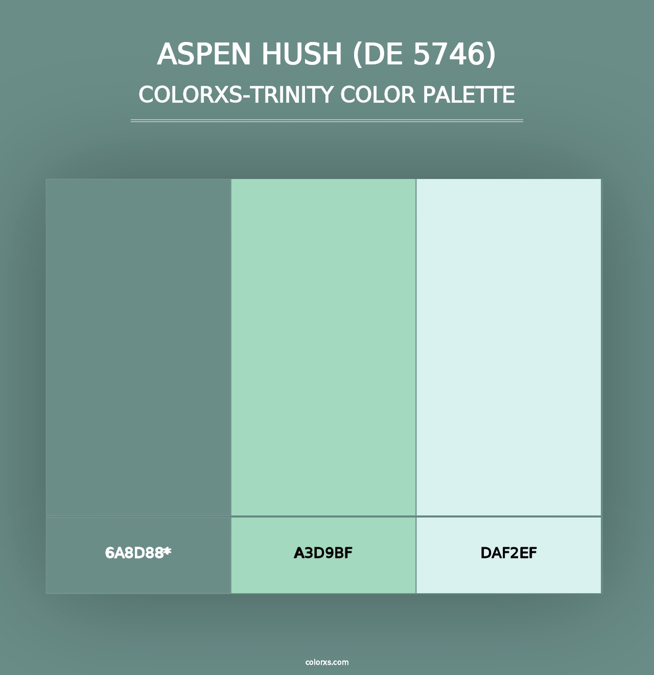 Aspen Hush (DE 5746) - Colorxs Trinity Palette