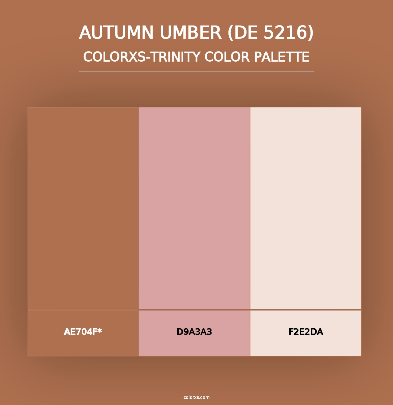 Autumn Umber (DE 5216) - Colorxs Trinity Palette