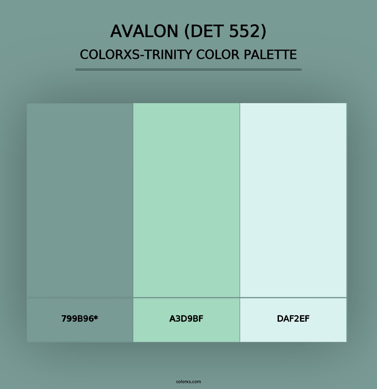 Avalon (DET 552) - Colorxs Trinity Palette