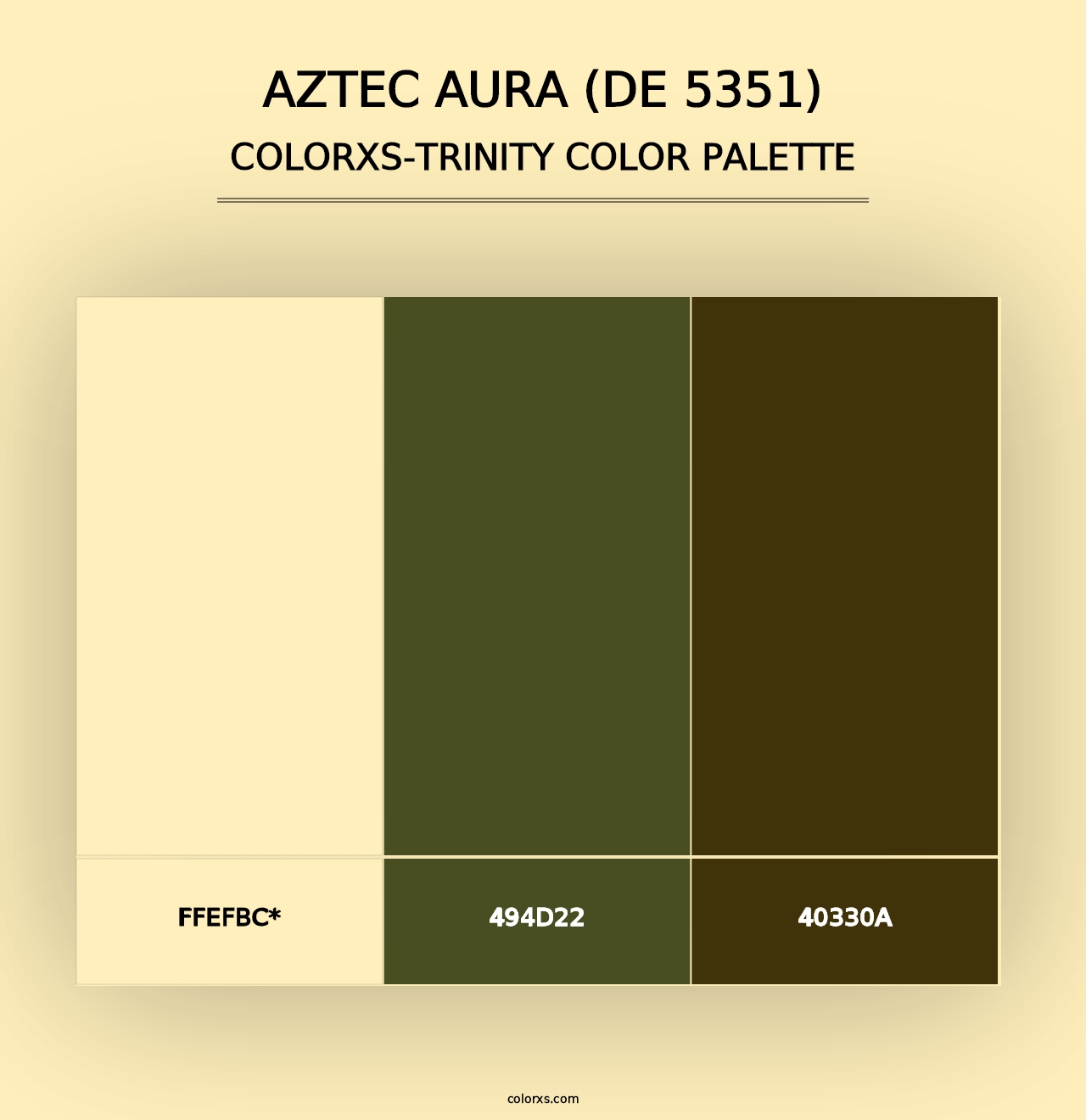 Aztec Aura (DE 5351) - Colorxs Trinity Palette