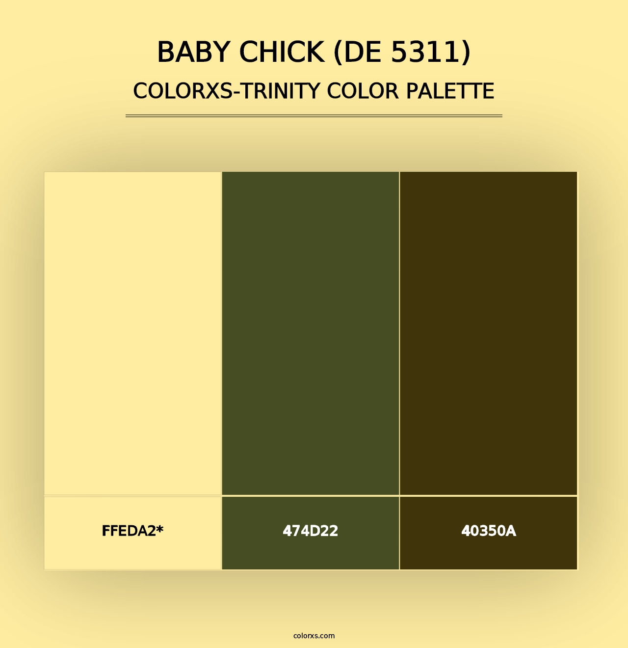 Baby Chick (DE 5311) - Colorxs Trinity Palette