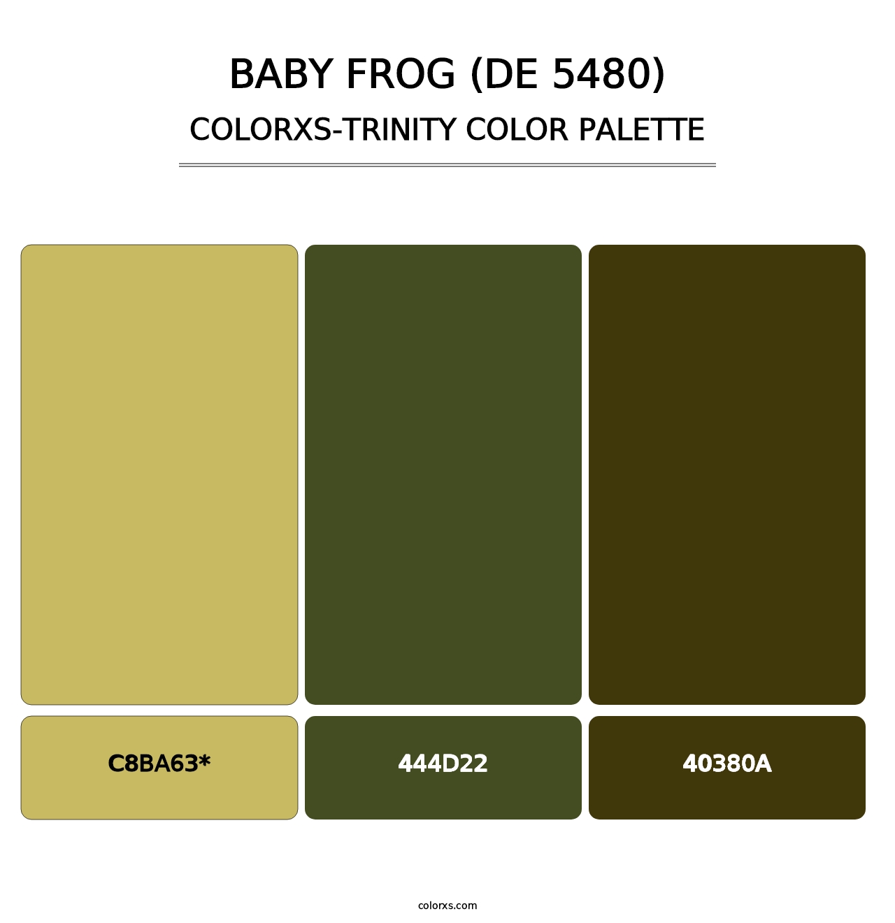 Baby Frog (DE 5480) - Colorxs Trinity Palette