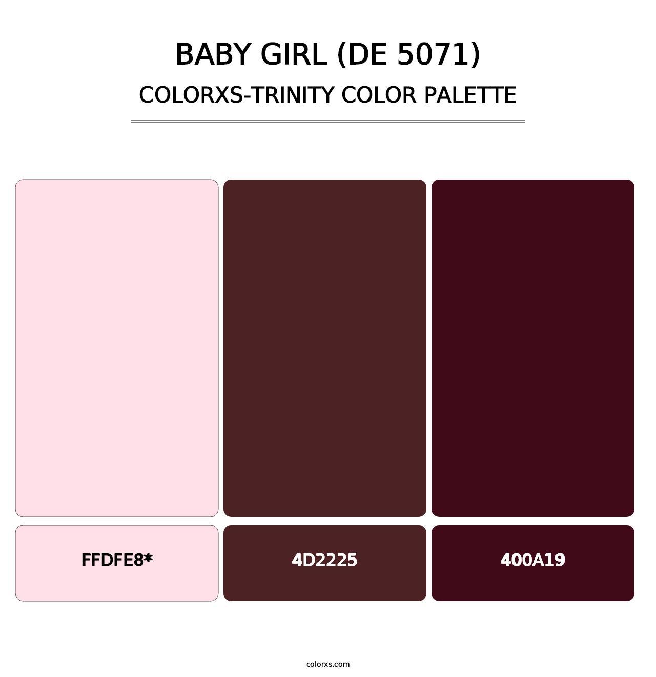 Baby Girl (DE 5071) - Colorxs Trinity Palette