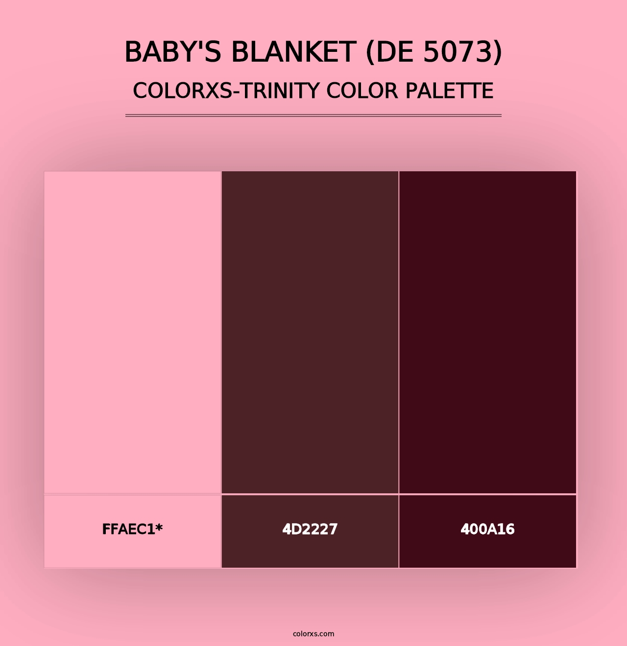 Baby's Blanket (DE 5073) - Colorxs Trinity Palette