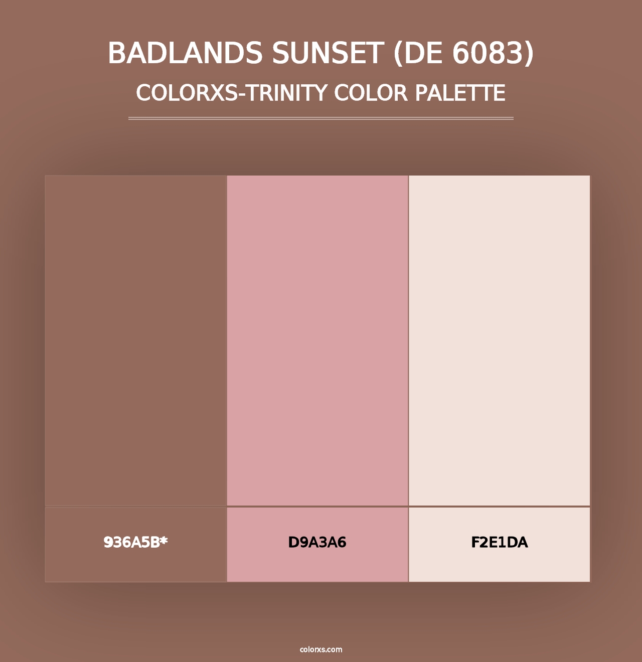 Badlands Sunset (DE 6083) - Colorxs Trinity Palette