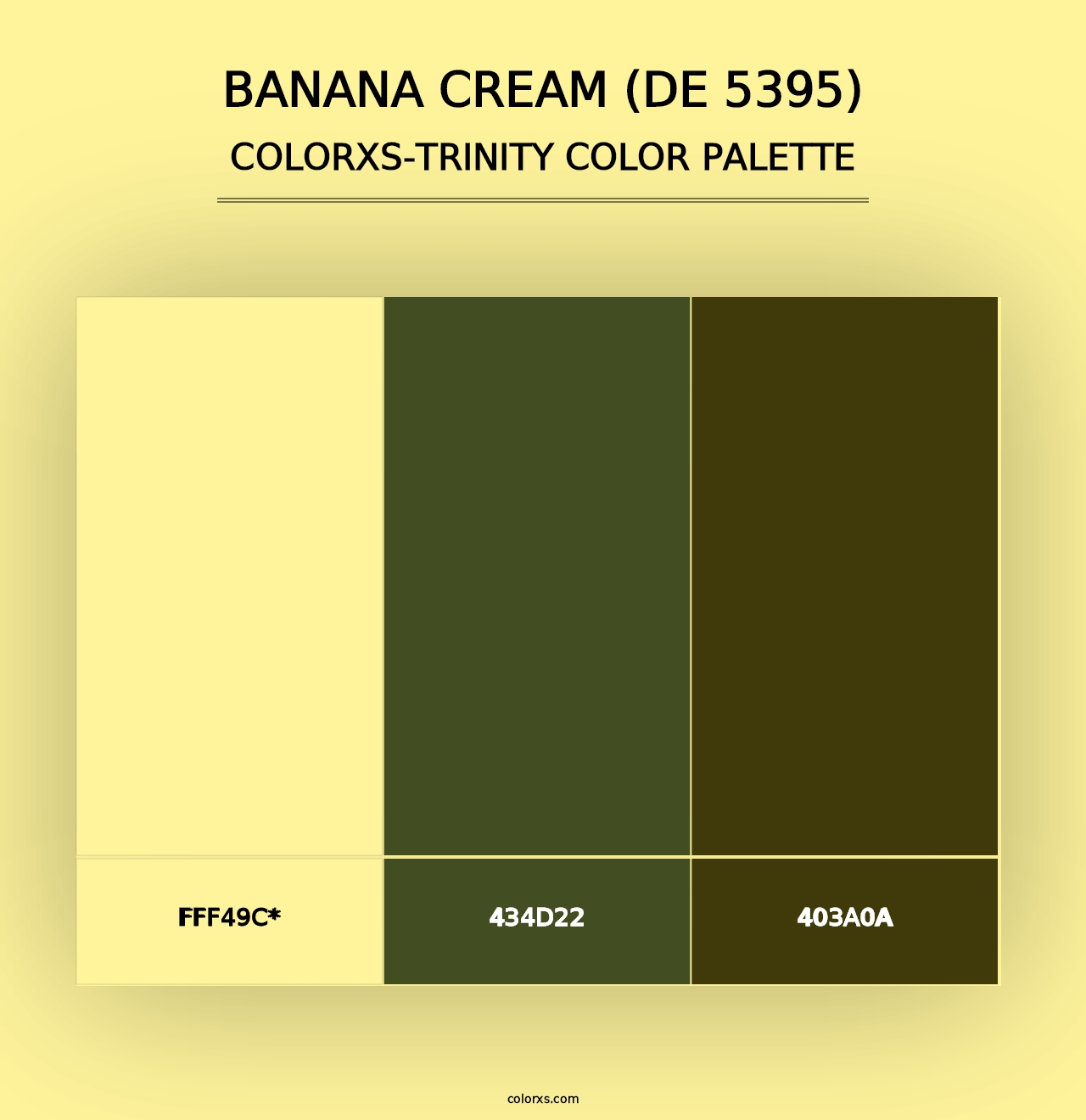 Banana Cream (DE 5395) - Colorxs Trinity Palette