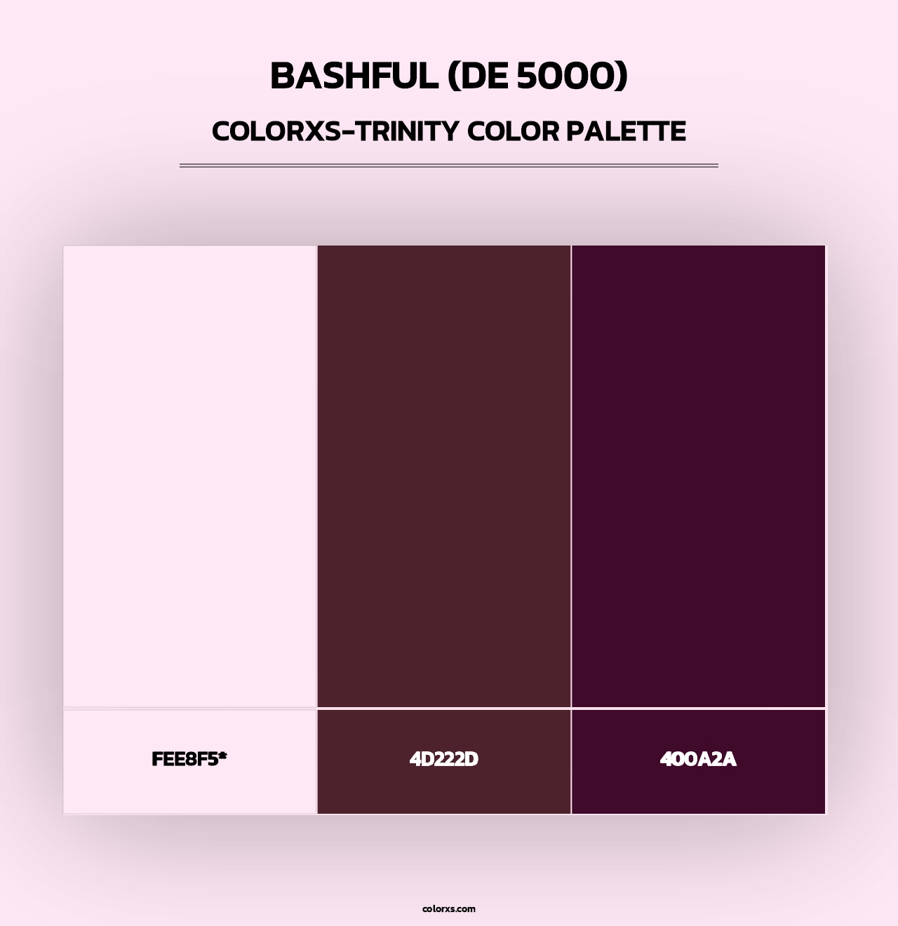 Bashful (DE 5000) - Colorxs Trinity Palette