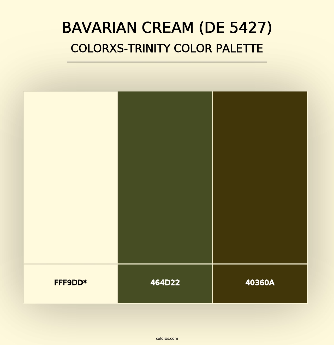 Bavarian Cream (DE 5427) - Colorxs Trinity Palette