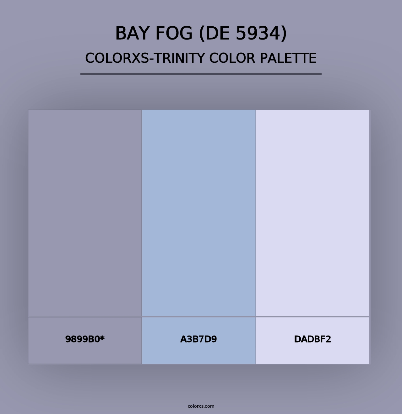 Bay Fog (DE 5934) - Colorxs Trinity Palette