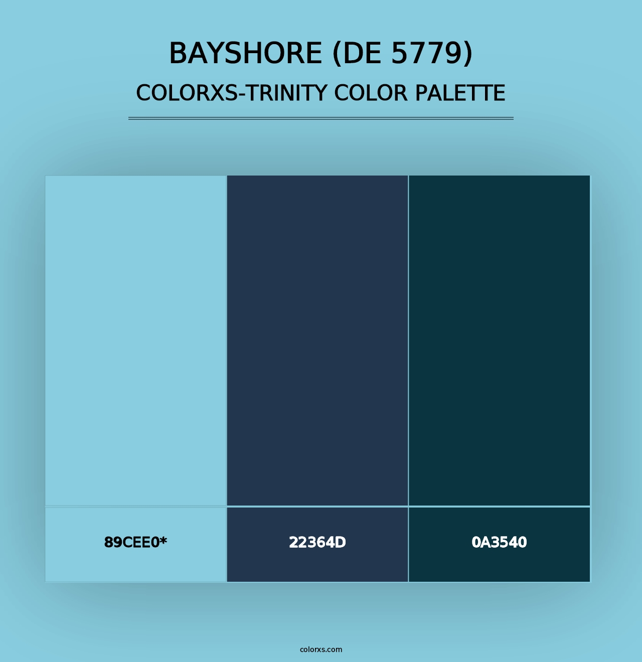 Bayshore (DE 5779) - Colorxs Trinity Palette