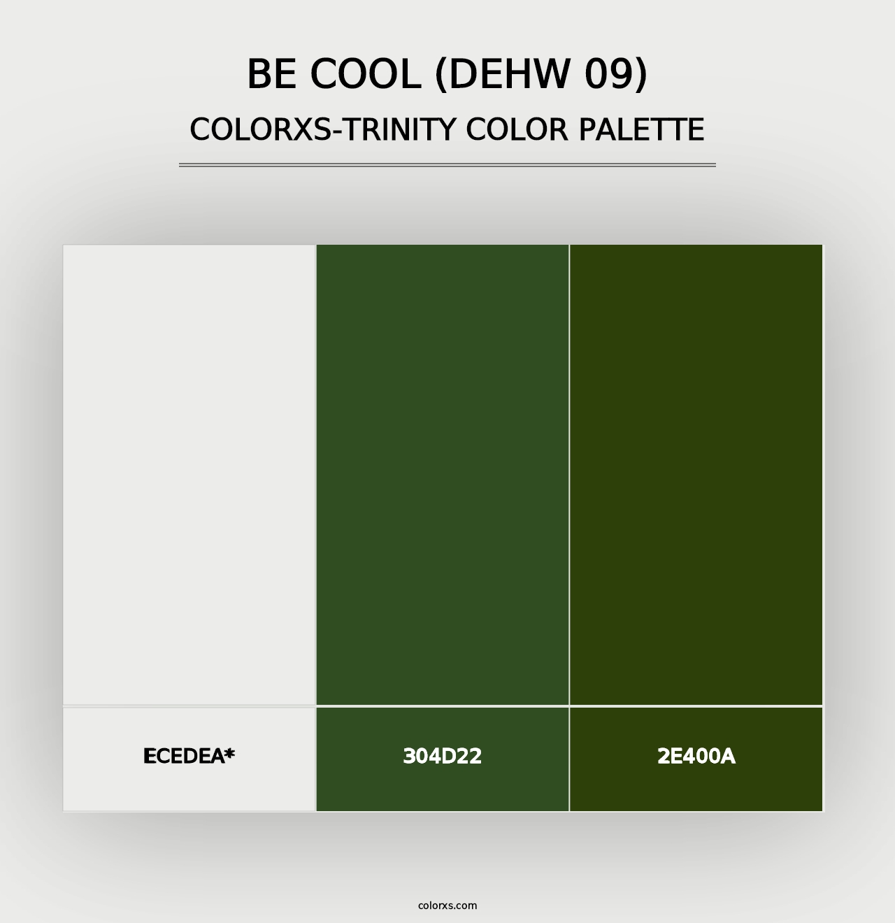 Be Cool (DEHW 09) - Colorxs Trinity Palette