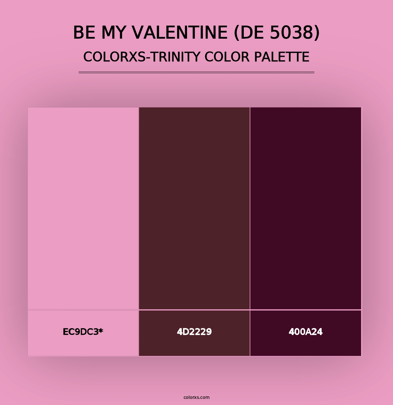 Be My Valentine (DE 5038) - Colorxs Trinity Palette