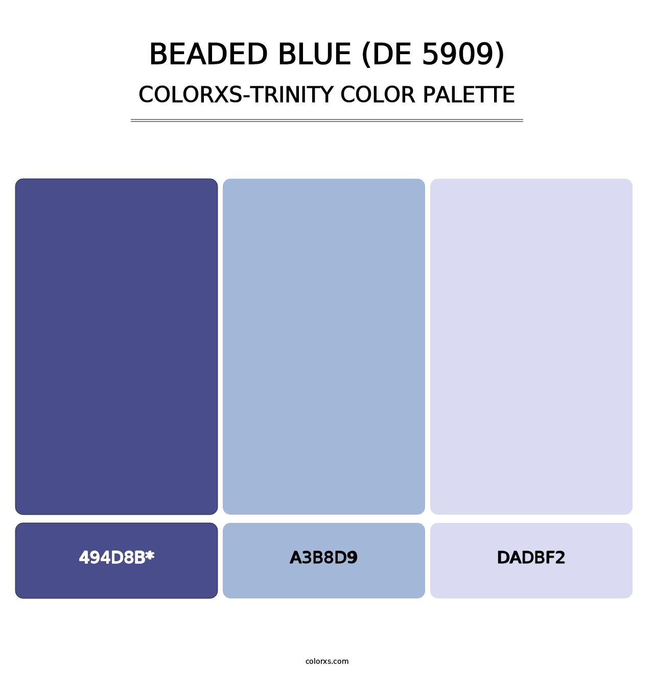 Beaded Blue (DE 5909) - Colorxs Trinity Palette