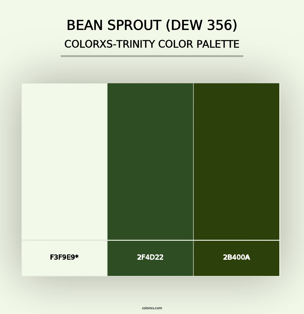 Bean Sprout (DEW 356) - Colorxs Trinity Palette