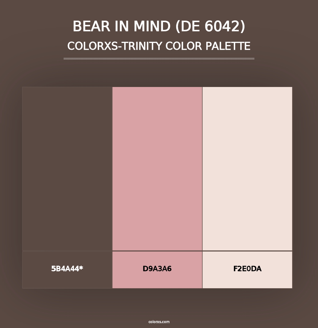 Bear in Mind (DE 6042) - Colorxs Trinity Palette