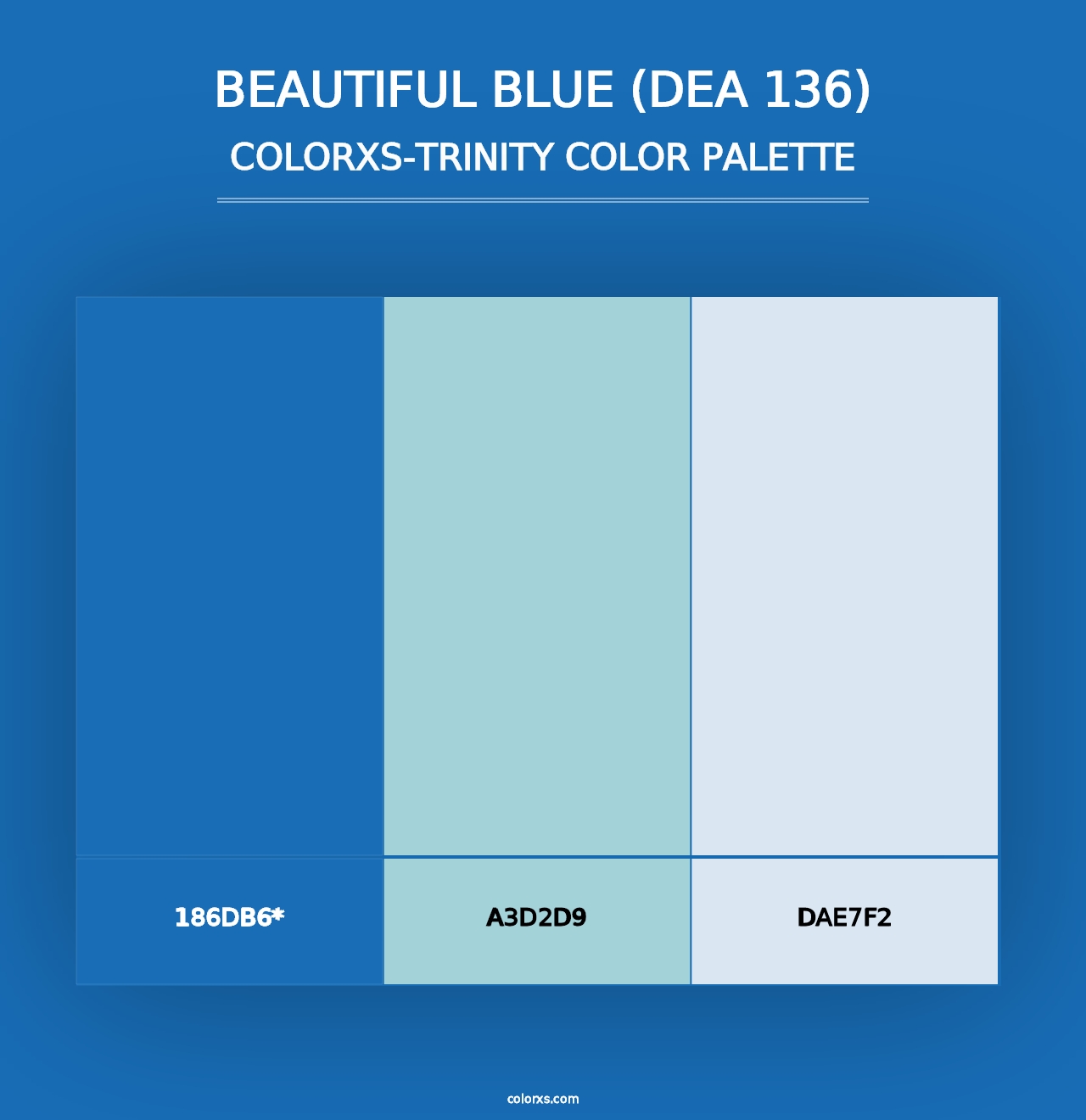 Beautiful Blue (DEA 136) - Colorxs Trinity Palette