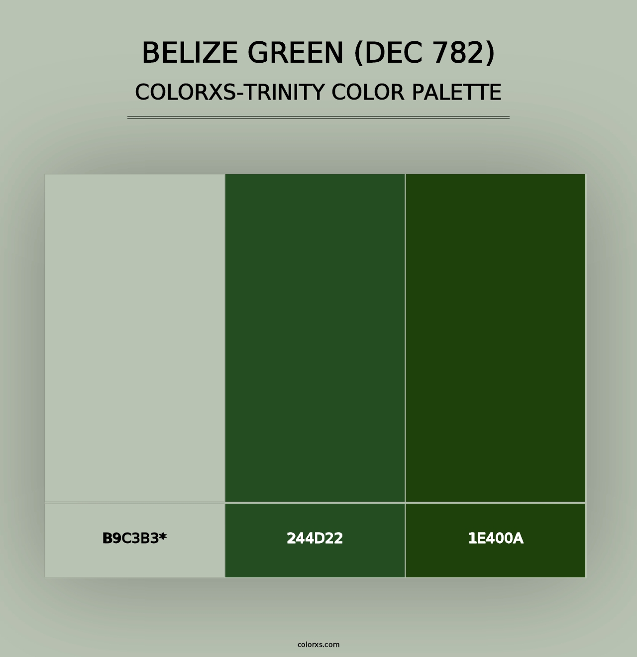 Belize Green (DEC 782) - Colorxs Trinity Palette