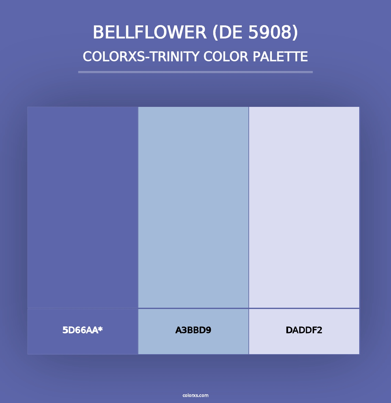 Bellflower (DE 5908) - Colorxs Trinity Palette