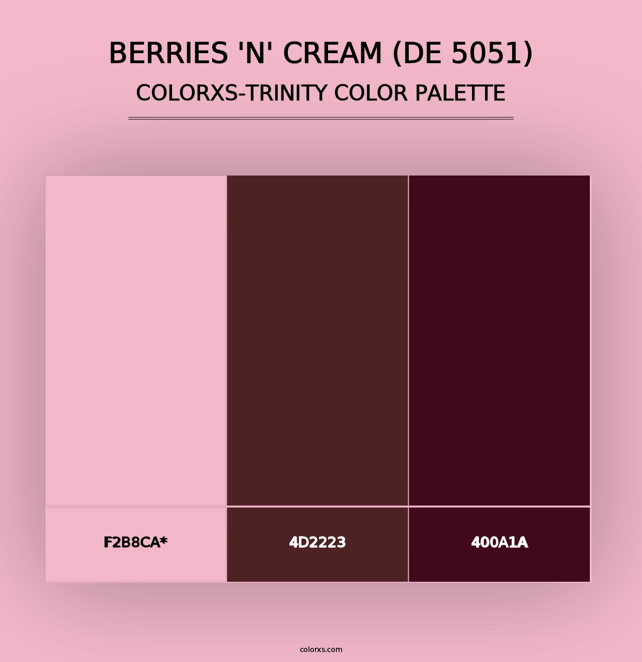 Berries 'n' Cream (DE 5051) - Colorxs Trinity Palette