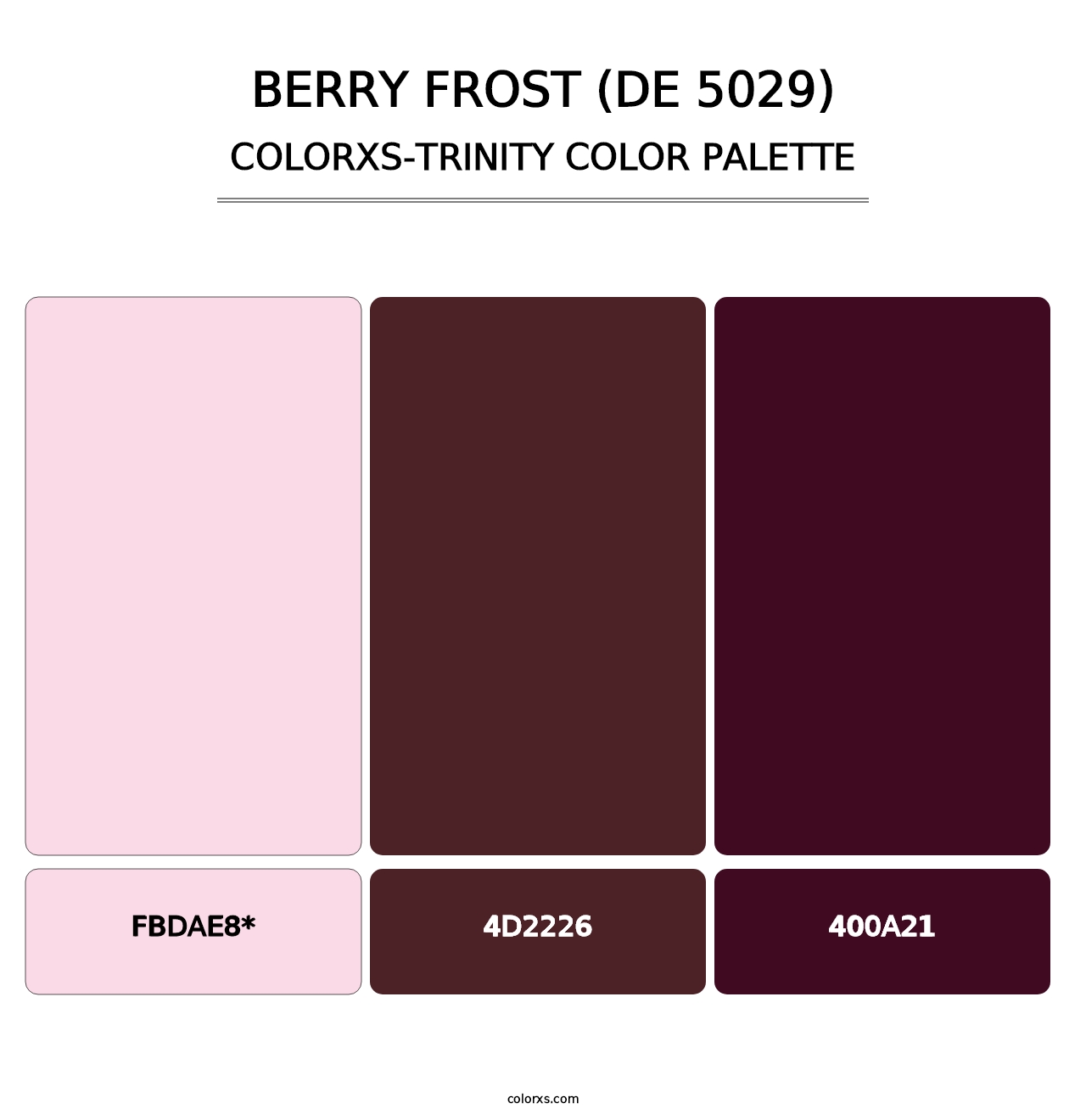 Berry Frost (DE 5029) - Colorxs Trinity Palette