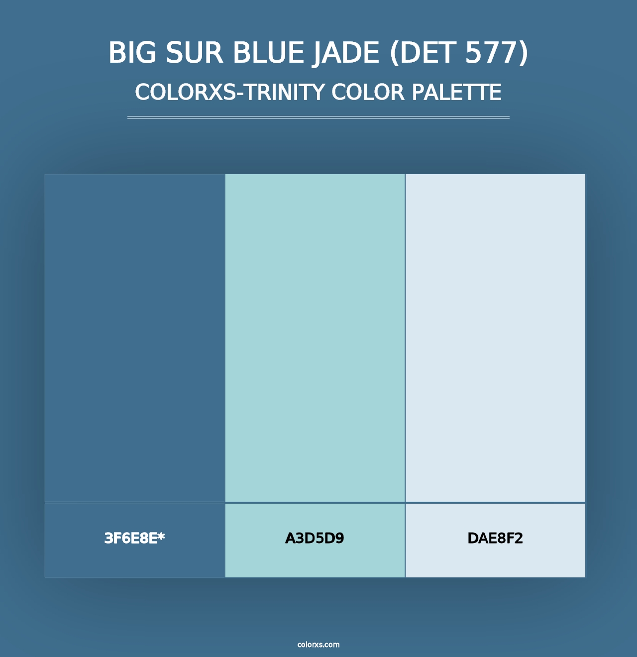 Big Sur Blue Jade (DET 577) - Colorxs Trinity Palette